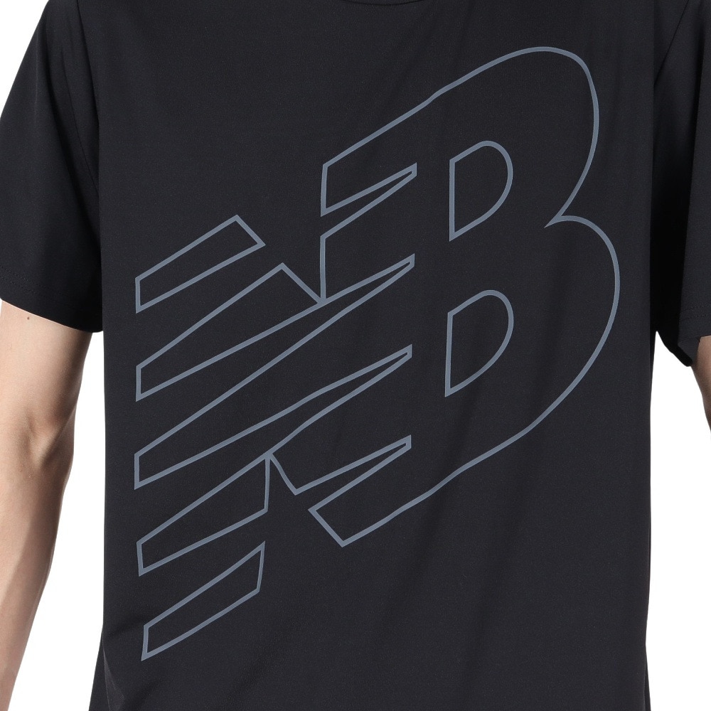 ニューバランス（new balance）（メンズ）パフォーマンス 半袖Tシャツ MT51070BK
