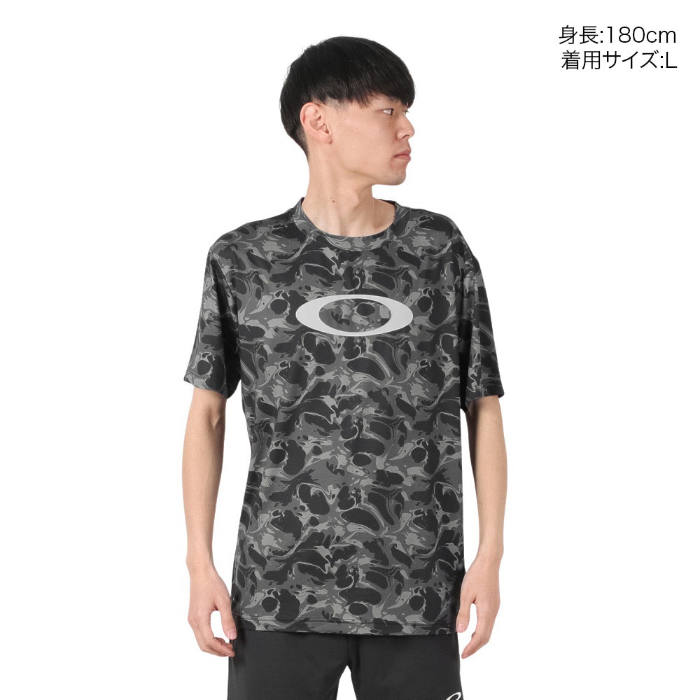 オークリー（OAKLEY）（メンズ）Enhance Qdevo 半袖Tシャツ グラフィック 4.0 FOA407574-00G
