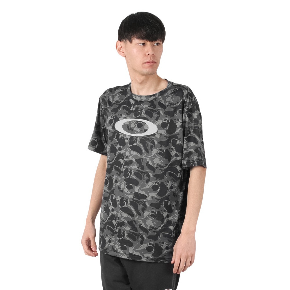 オークリー（OAKLEY）（メンズ）Enhance Qdevo 半袖Tシャツ グラフィック 4.0 FOA407574-00G