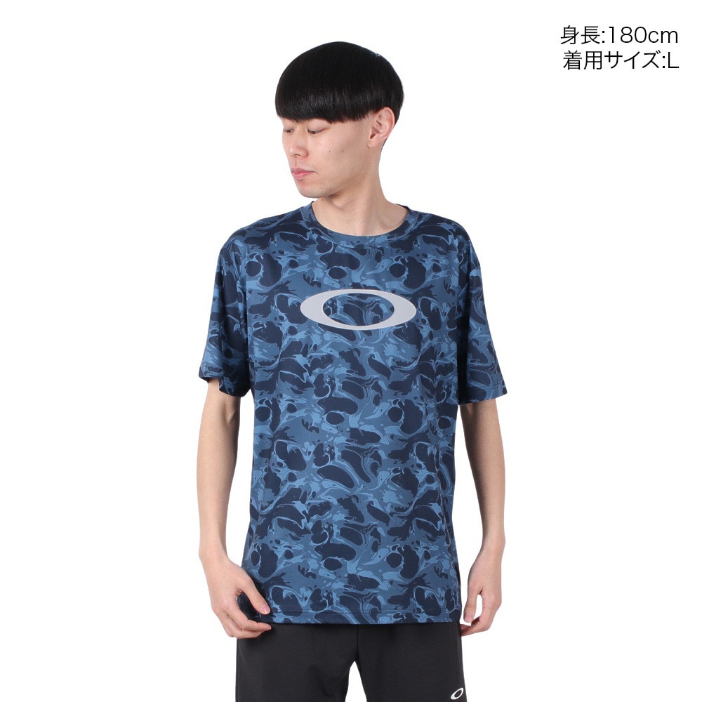オークリー（OAKLEY）（メンズ）Enhance Qdevo 半袖Tシャツ グラフィック 4.0 FOA407574-62K