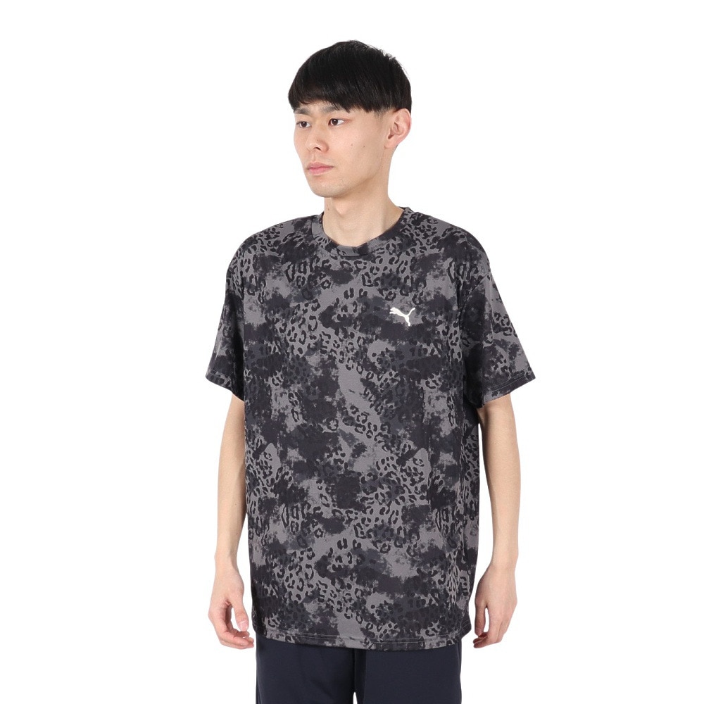 プーマ（PUMA）（メンズ）ドライプラス AOP Tシャツ 527821 01 BLK