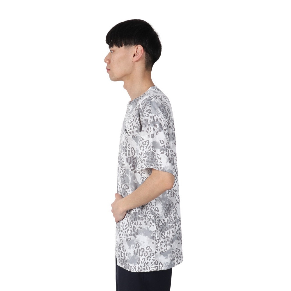 プーマ（PUMA）（メンズ）ドライプラス AOP Tシャツ 527821 02 WHT
