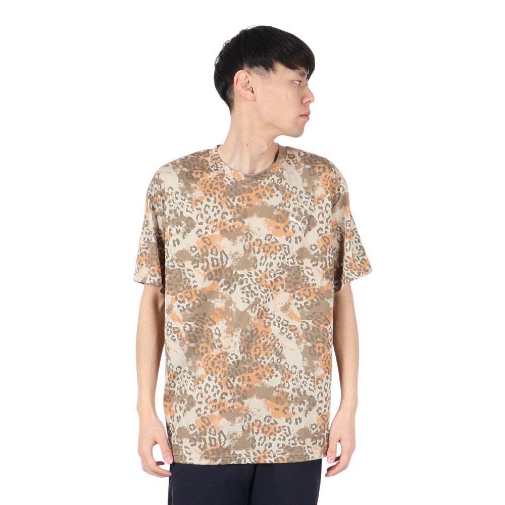 プーマ（PUMA）（メンズ）ドライプラス AOP ロゴ Tシャツ 527821 83 KHK