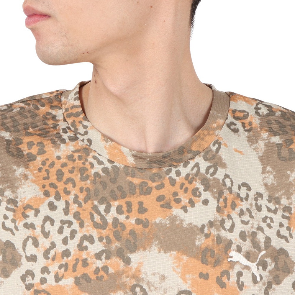 プーマ（PUMA）（メンズ）ドライプラス AOP ロゴ Tシャツ 527821 83 KHK