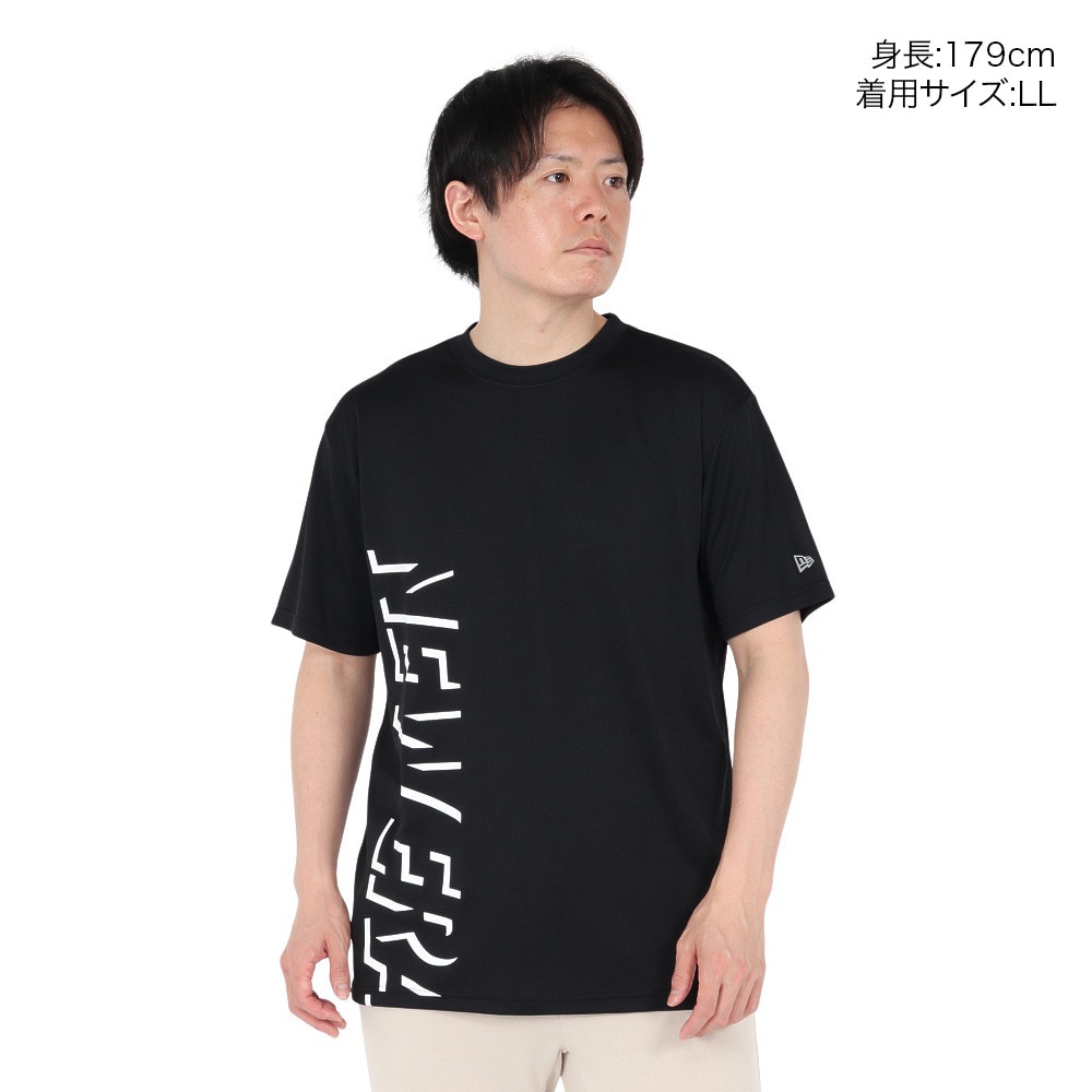 ニューエラ（NEW ERA）（メンズ、レディース）半袖 テック Tシャツ Shadow Wordmark BLK 14410147