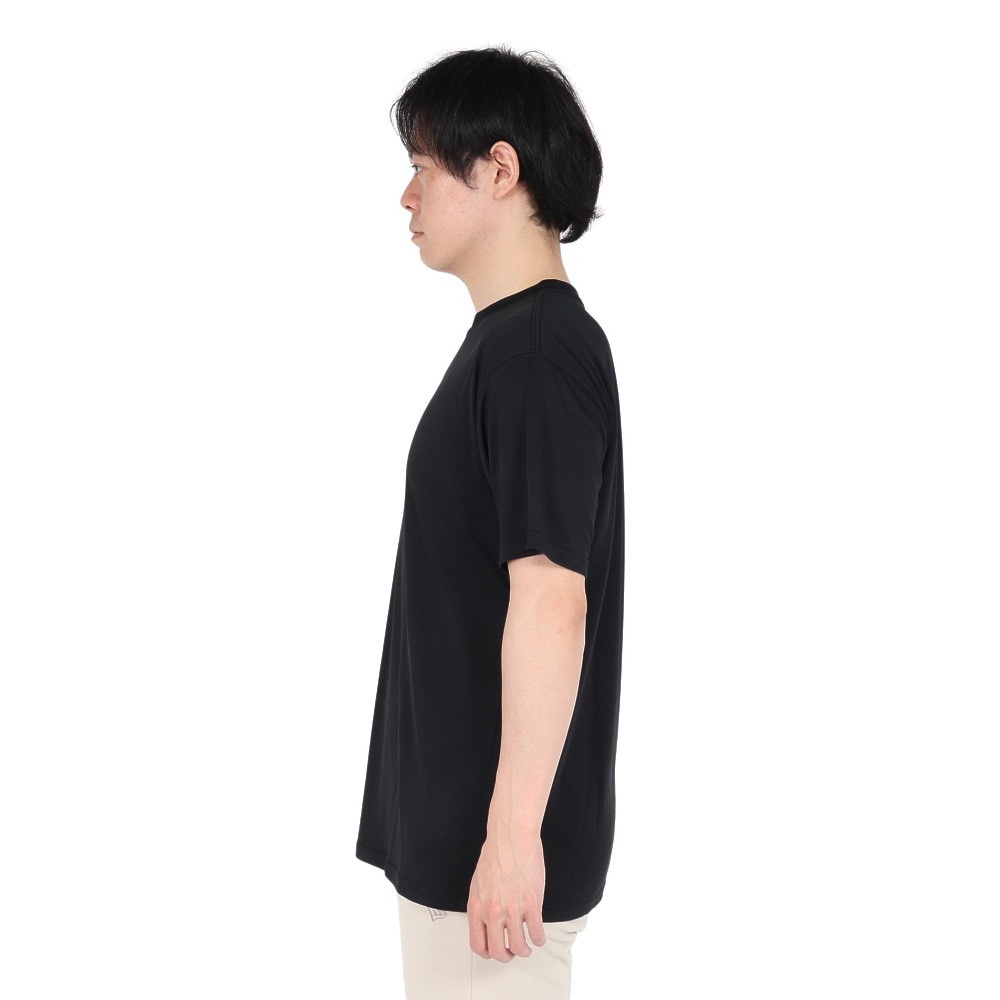 ニューエラ（NEW ERA）（メンズ、レディース）半袖 テック Tシャツ Shadow Wordmark BLK 14410147