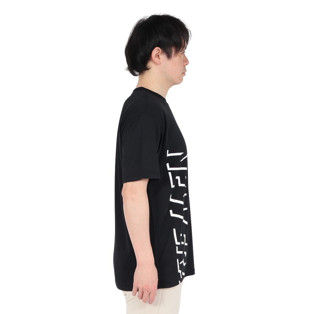 ニューエラ（NEW ERA）（メンズ、レディース）半袖 テック Tシャツ Shadow Wordmark BLK 14410147