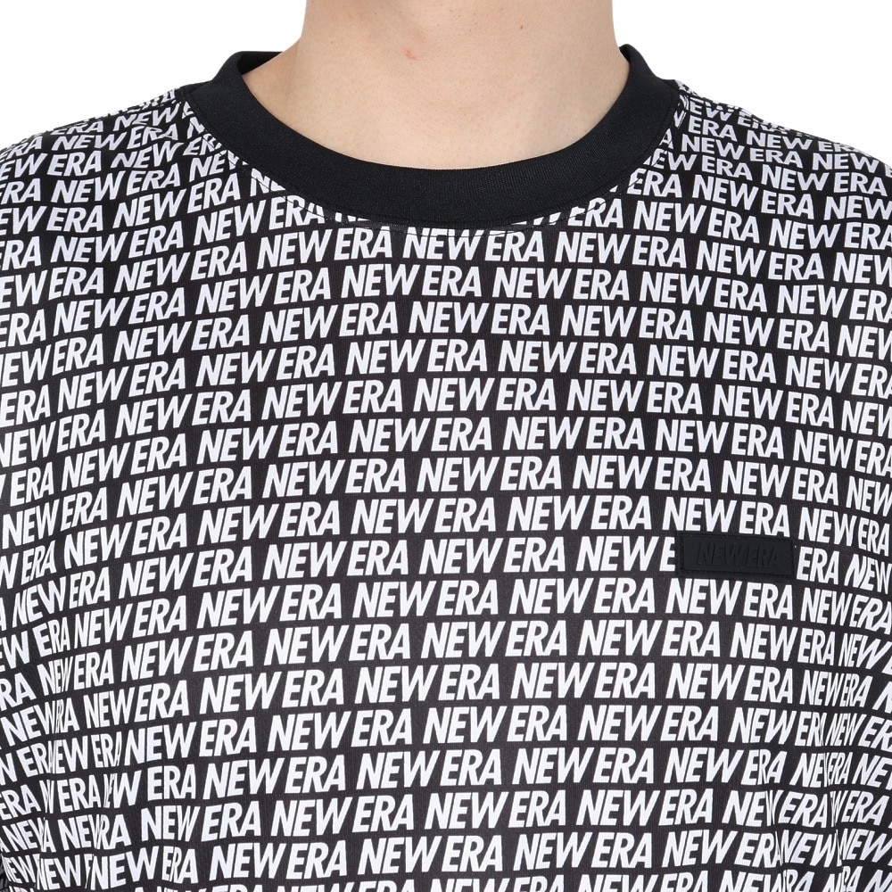 ニューエラ（NEW ERA）（メンズ、レディース）半袖 テック Tシャツ Allover BLK 14410150