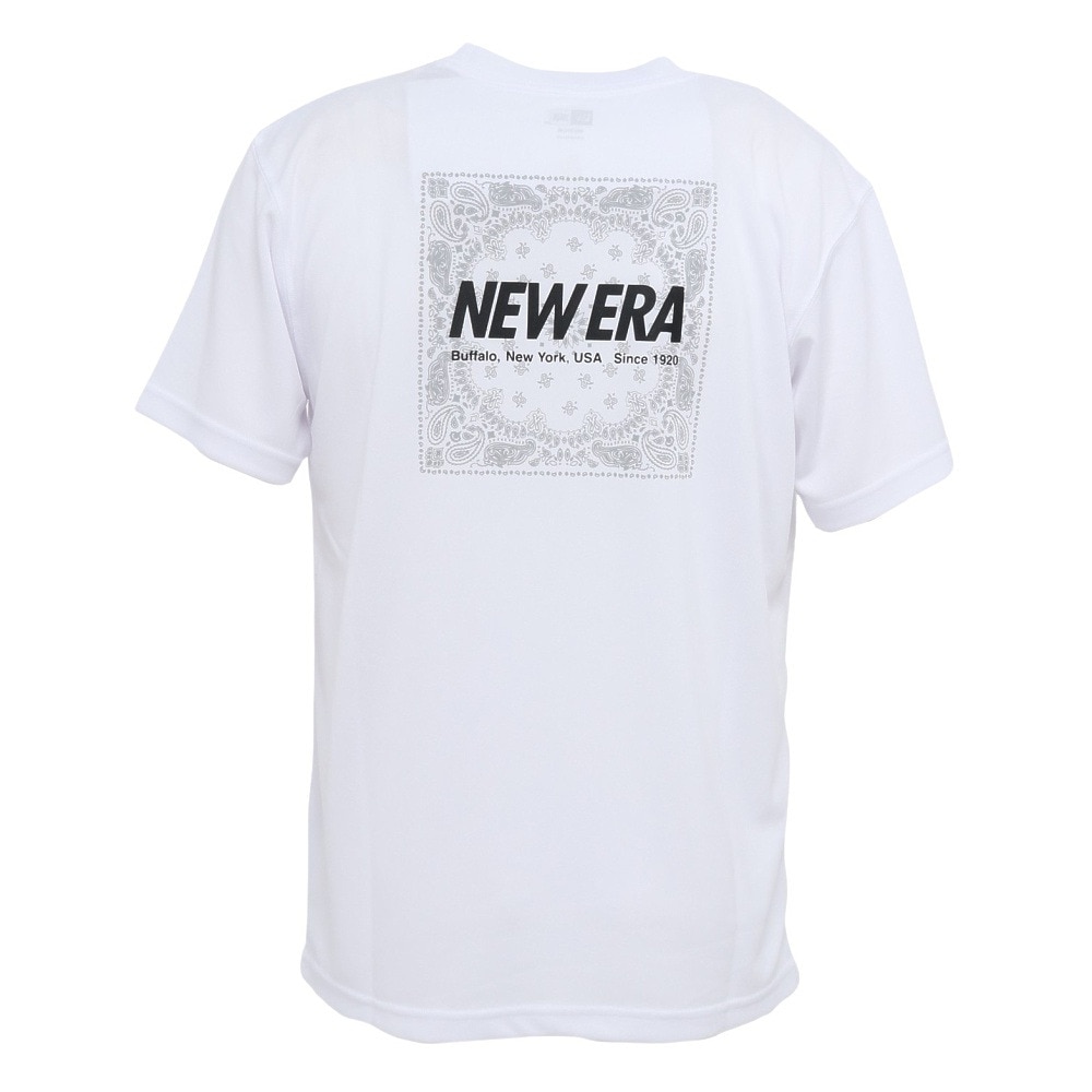 ニューエラ（NEW ERA）（メンズ、レディース）テック 半袖Tシャツ Paisley ホワイト 14666292