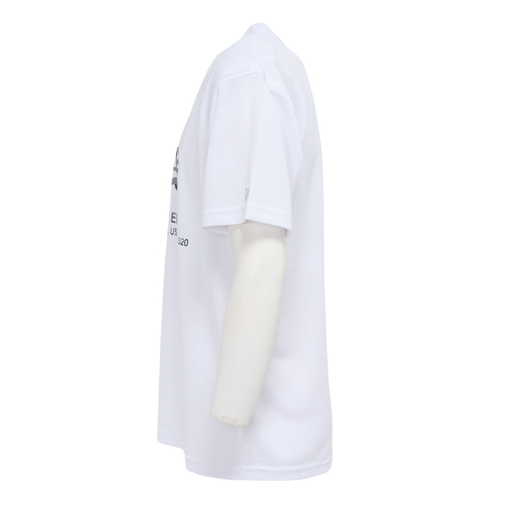 ニューエラ（NEW ERA）（メンズ、レディース）テック 半袖Tシャツ フラッグロゴ ウッドランドカモ 14666295