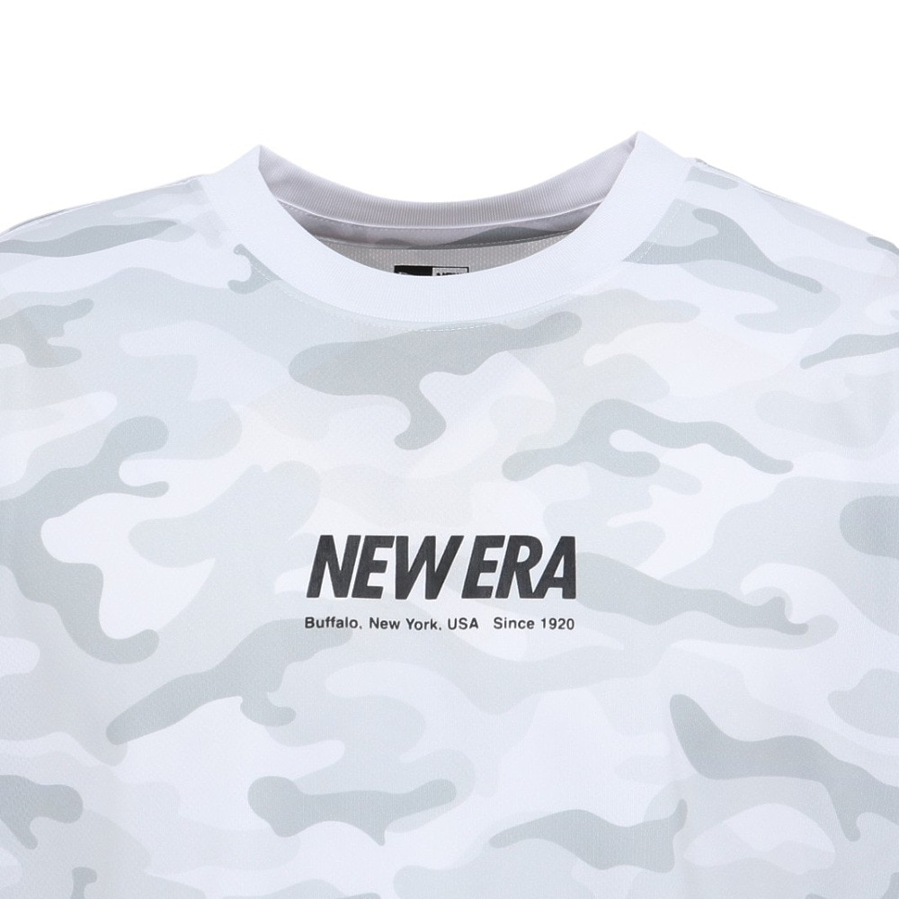 ニューエラ（NEW ERA）（メンズ、レディース）テック 半袖Tシャツ ワードマークロゴ ウッドランドカモ 14666298