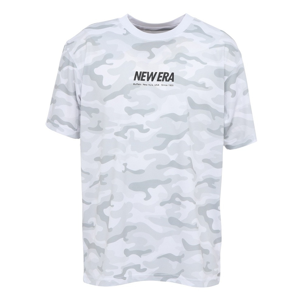 ニューエラ（NEW ERA）（メンズ、レディース）テック 半袖Tシャツ ワードマークロゴ ウッドランドカモ 14666298