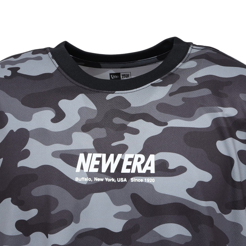 ニューエラ（NEW ERA）（メンズ、レディース）テック 半袖Tシャツ ワードマークロゴ ウッドランドカモ 14666299
