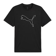 (メンズ)トレーニング TAD エッセンシャル ヘザー キャット 半袖Tシャツ 527343 01 BLK