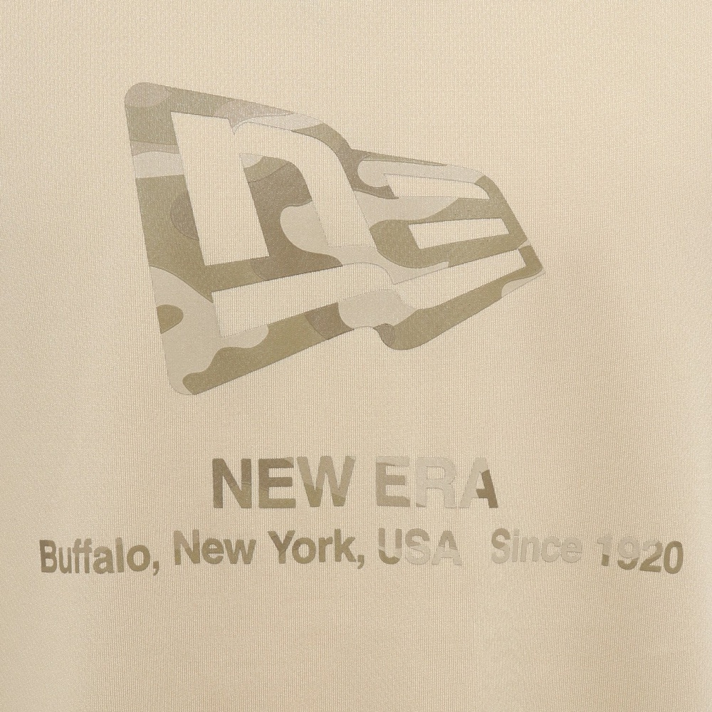 ニューエラ（NEW ERA）（メンズ、レディース）テック 半袖Tシャツ フラッグロゴ ウッドランドカモ 14666297
