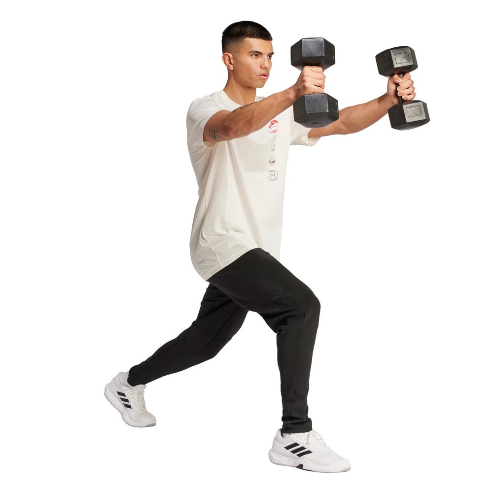 アディダス（adidas）（メンズ）LESMILLS Fitter Planet グラフィック 半袖Tシャツ JW3873-W3873