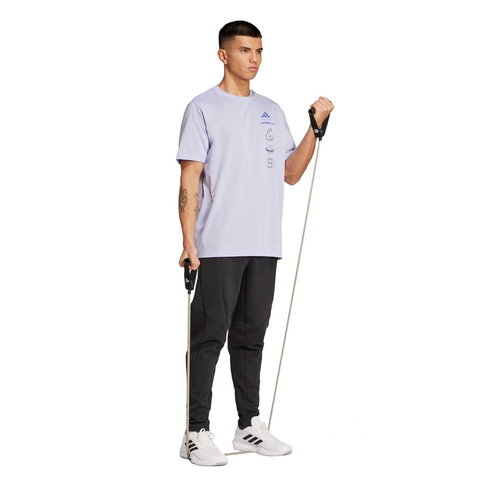 アディダス（adidas）（メンズ）LESMILLS Fitter Planet グラフィック 半袖Tシャツ JW3874-W3874