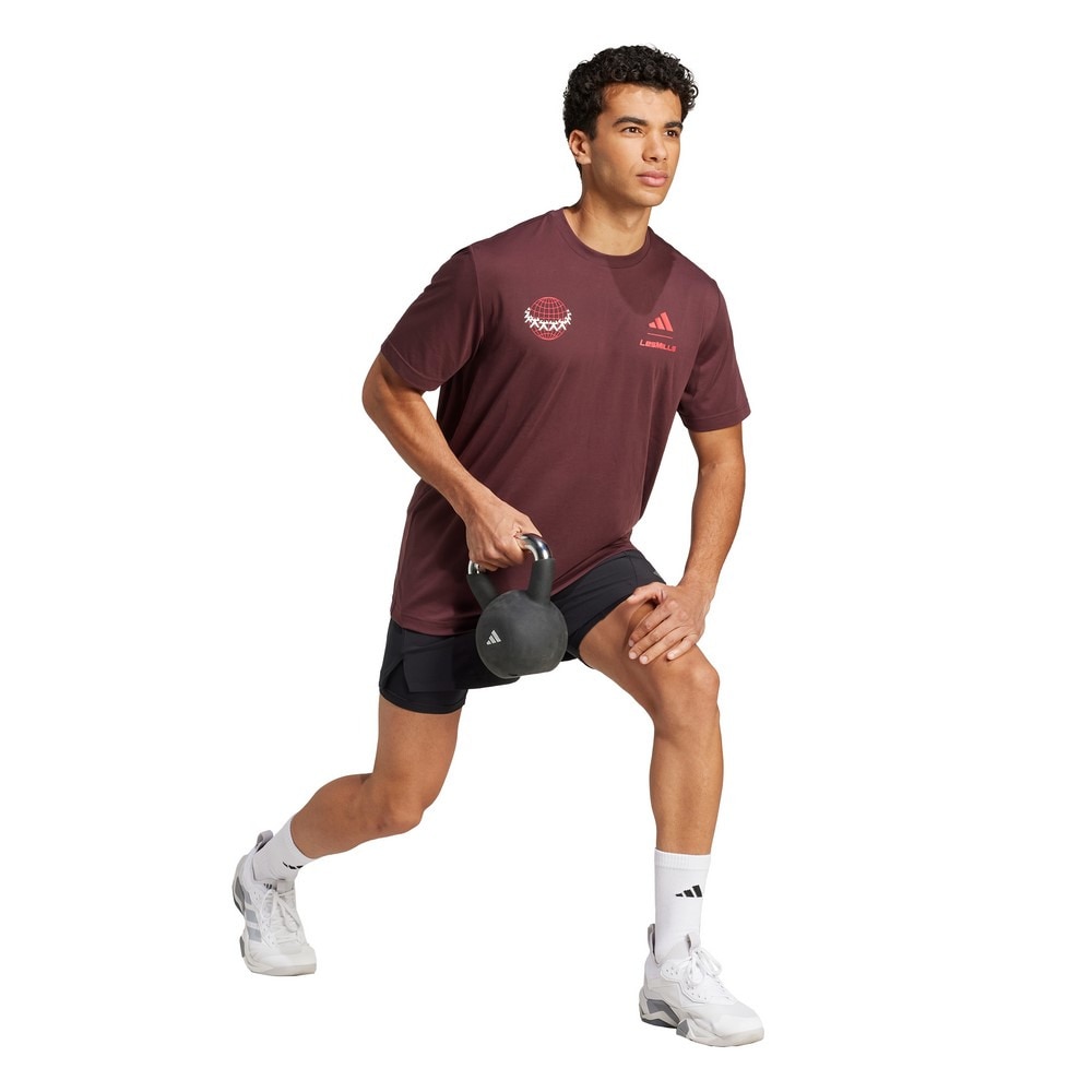 アディダス（adidas）（メンズ）LESMILLS TEAM グラフィック 半袖Tシャツ JW3877-W3877
