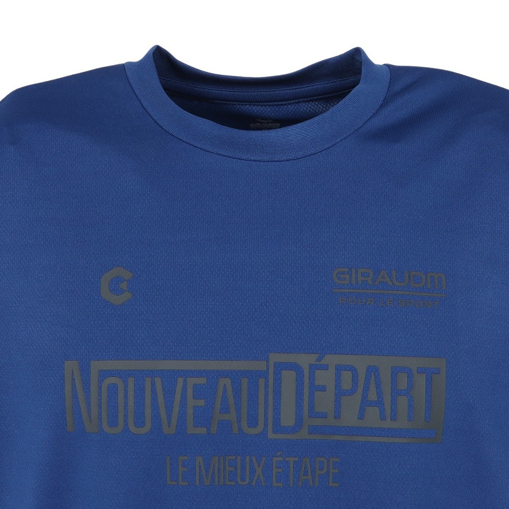 ジローム（GIRAUDM）（メンズ）ドライプラスクール メッシュ Tシャツ CT5S0049-TR863-GRJY BLU