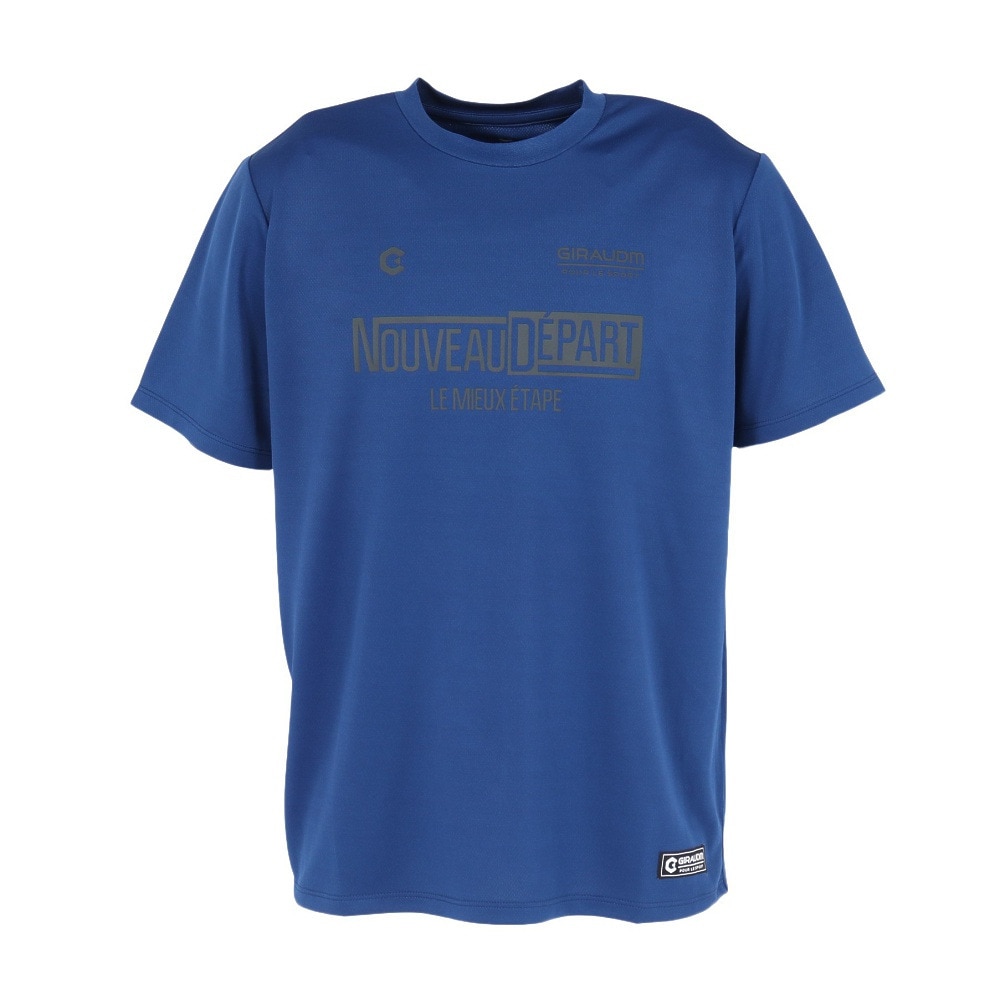 ジローム（GIRAUDM）（メンズ）ドライプラスクール メッシュ Tシャツ CT5S0049-TR863-GRJY BLU