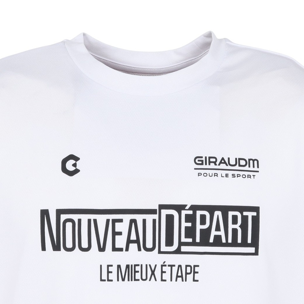 ジローム（GIRAUDM）（メンズ）ドライプラスクール メッシュ Tシャツ CT5S0049-TR863-GRJY WHT