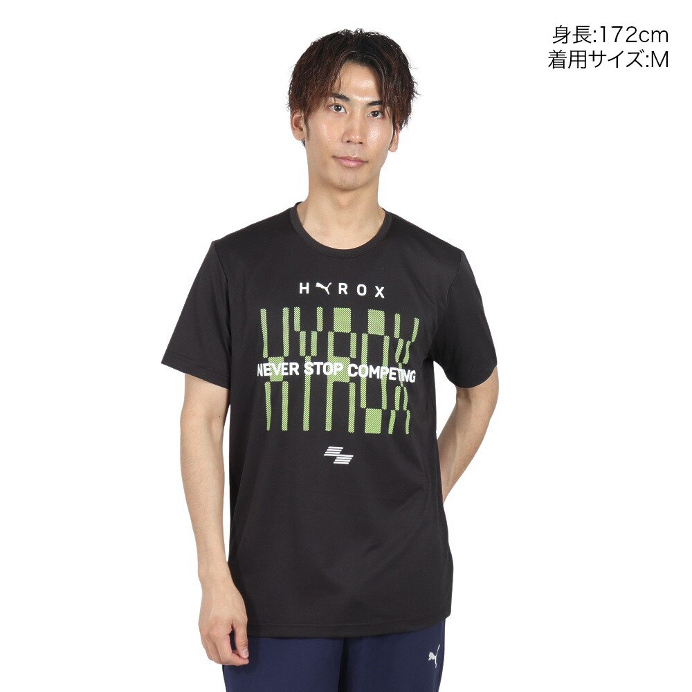プーマ（PUMA）（メンズ）PUMA×HYROX TAD 半袖Tシャツ 526887 01 BLK★★★