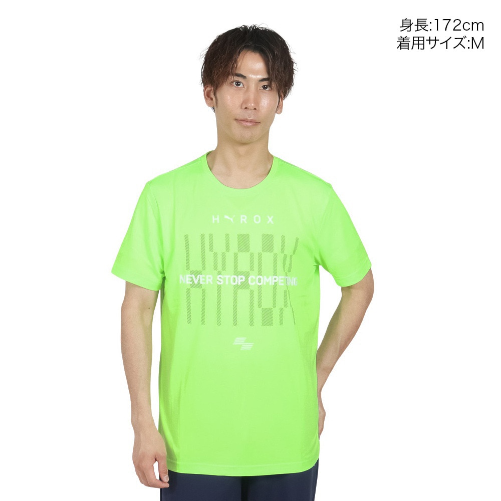 プーマ（PUMA）（メンズ）PUMA×HYROX TAD 半袖Tシャツ 526887 48 FGRN