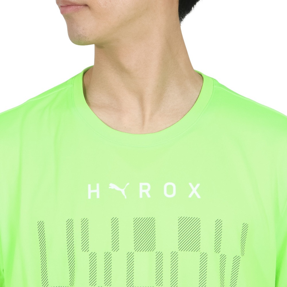 プーマ（PUMA）（メンズ）PUMA×HYROX TAD 半袖Tシャツ 526887 48 FGRN