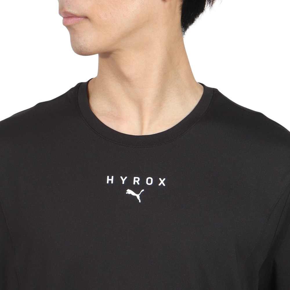 プーマ（PUMA）（メンズ）PUMA×HYROX トレーニング クラウドスパン 半袖Tシャツ 526888 01 BLK