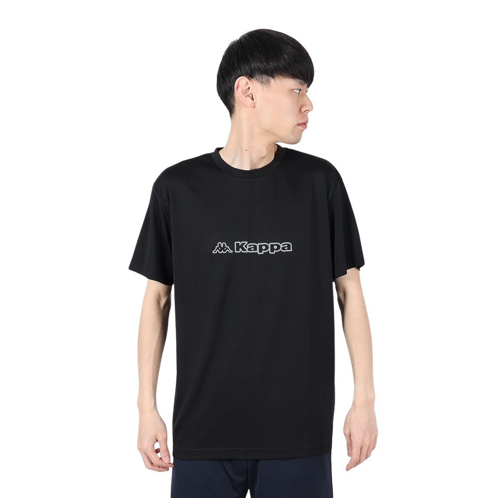カッパ（Kappa）（メンズ）フロントグラフィック 半袖Tシャツ 215323-BK