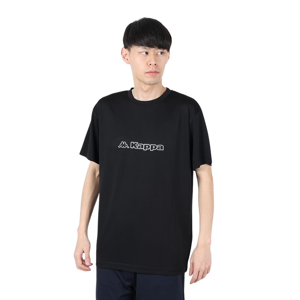 カッパ（Kappa）（メンズ）フロントグラフィック 半袖Tシャツ 215323-BK