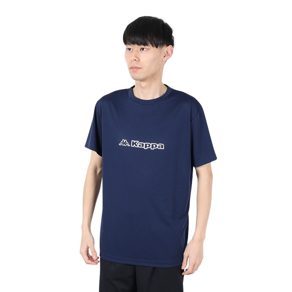 カッパ（Kappa）（メンズ）フロントグラフィック 半袖Tシャツ 215323-NV