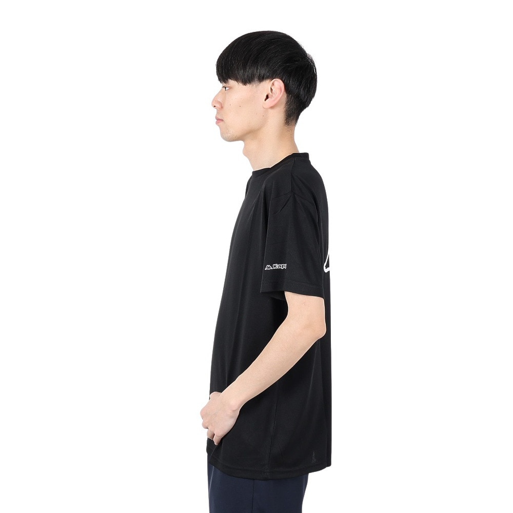 カッパ（Kappa）（メンズ）ブランドロゴ グラフィック半袖Tシャツ 215324-BK