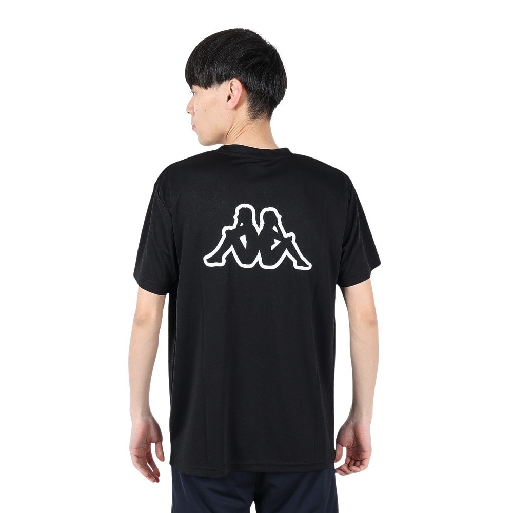 カッパ（Kappa）（メンズ）ブランドロゴ グラフィック半袖Tシャツ 215324-BK