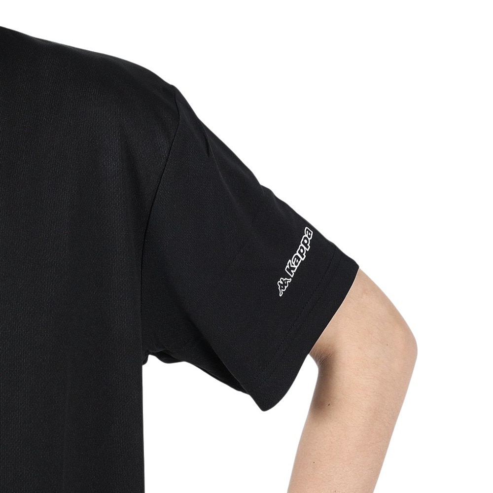 カッパ（Kappa）（メンズ）ブランドロゴ グラフィック半袖Tシャツ 215324-BK