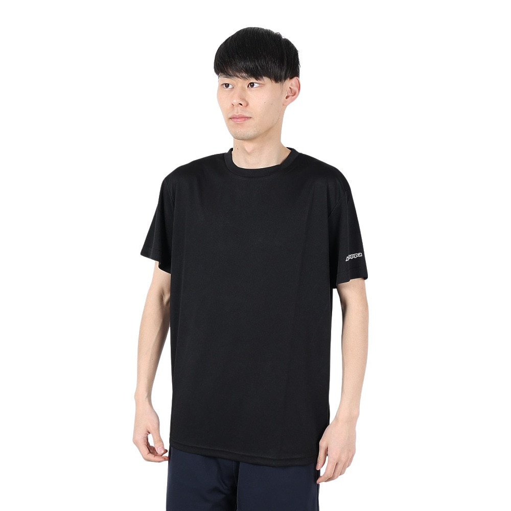 カッパ（Kappa）（メンズ）ブランドロゴ グラフィック半袖Tシャツ 215324-BK