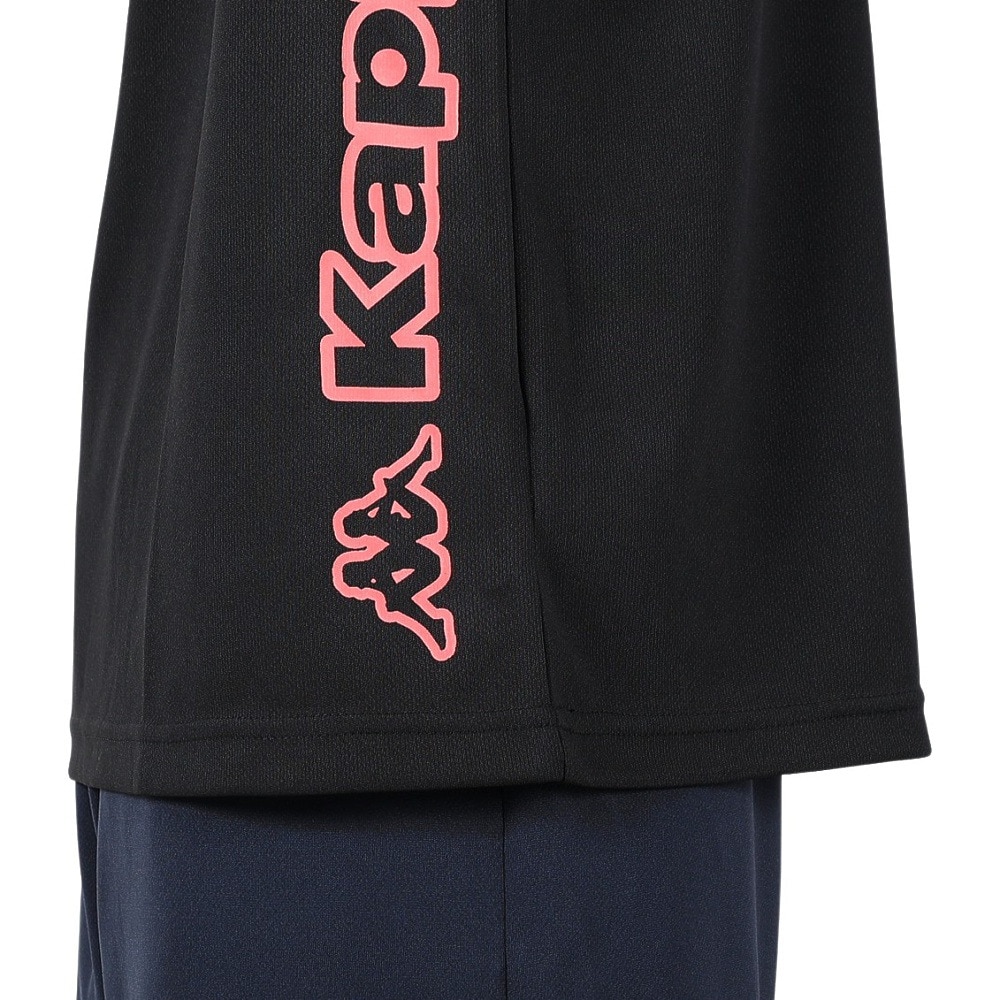 カッパ（Kappa）（メンズ）グラフィック 半袖メッシュTシャツ 215325-BK