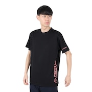 (メンズ)グラフィック 半袖メッシュTシャツ 215325-BK
