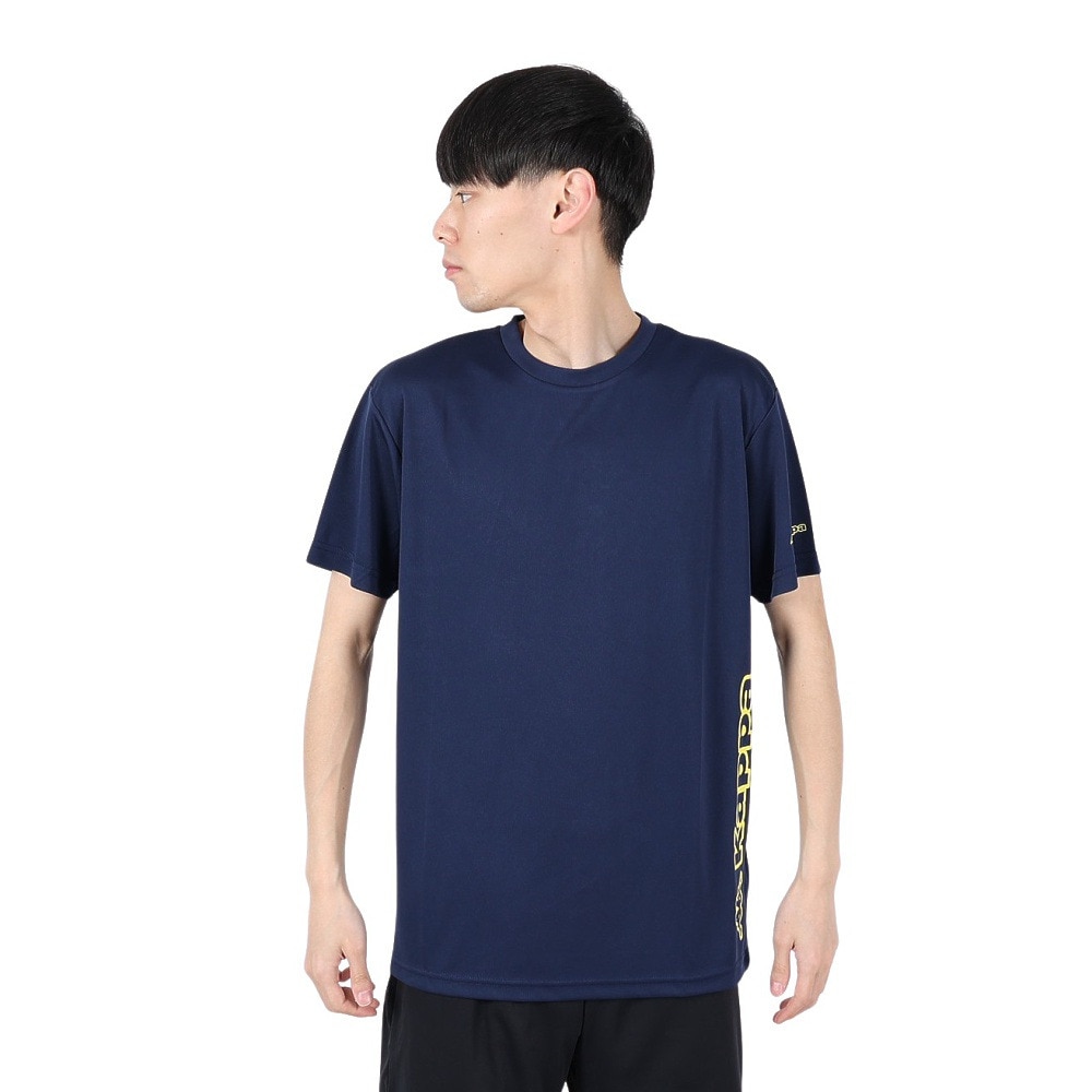 カッパ（Kappa）（メンズ）グラフィック 半袖メッシュTシャツ 215325-NV