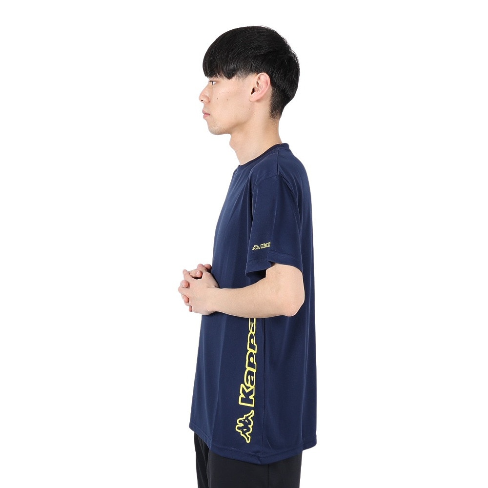 カッパ（Kappa）（メンズ）グラフィック 半袖メッシュTシャツ 215325-NV