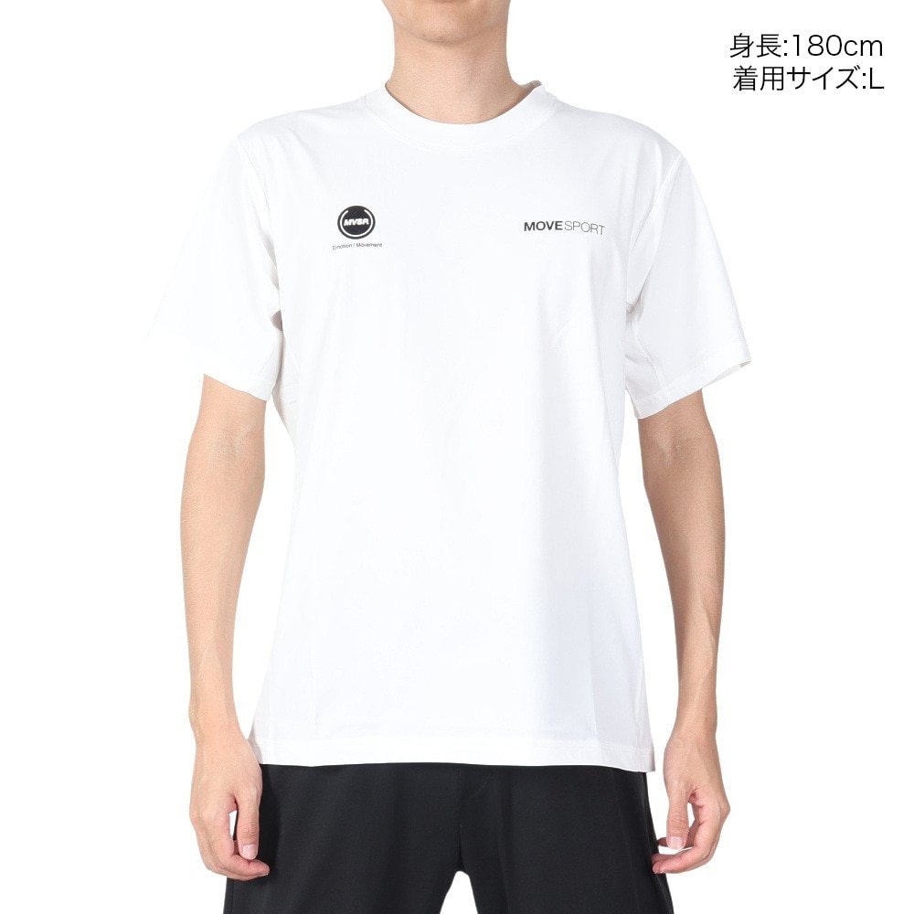デサント（DESCENTE）（メンズ）S.F.TECH TOUGH バックロゴ 半袖Tシャツ DMMXJA54 WH