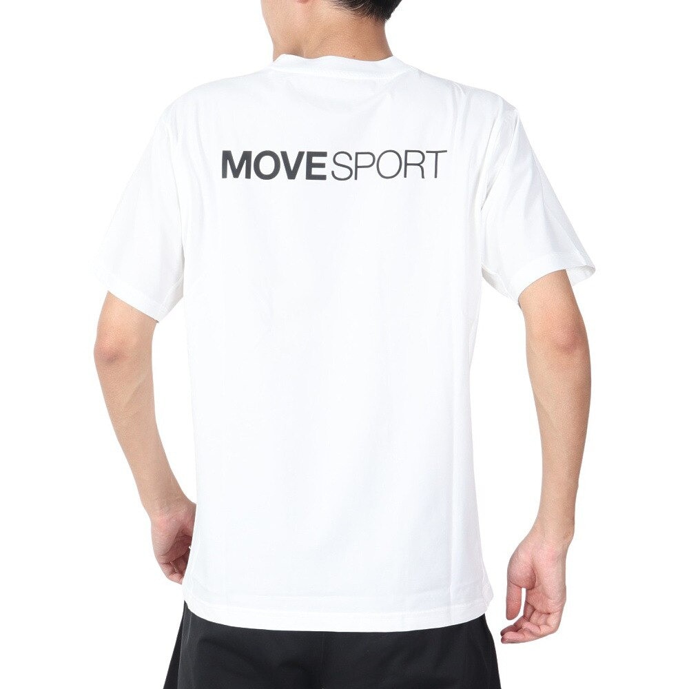 デサント（DESCENTE）（メンズ）S.F.TECH TOUGH バックロゴ 半袖Tシャツ DMMXJA54 WH