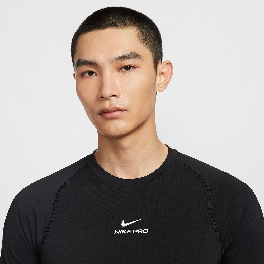 ナイキ（NIKE）（メンズ）ナイキプロ ドライフィット ショートスリーブ トップ HV0410-010