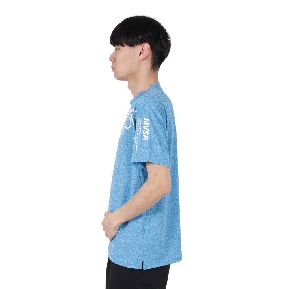 デサント（DESCENTE）（メンズ）SUNSCREEN TAIKYU ハイゲージ半袖シャツ ST5SHT08M BL01