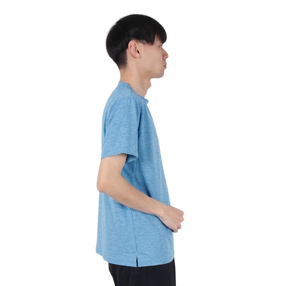 デサント（DESCENTE）（メンズ）SUNSCREEN TAIKYU ハイゲージ半袖シャツ ST5SHT08M BL01