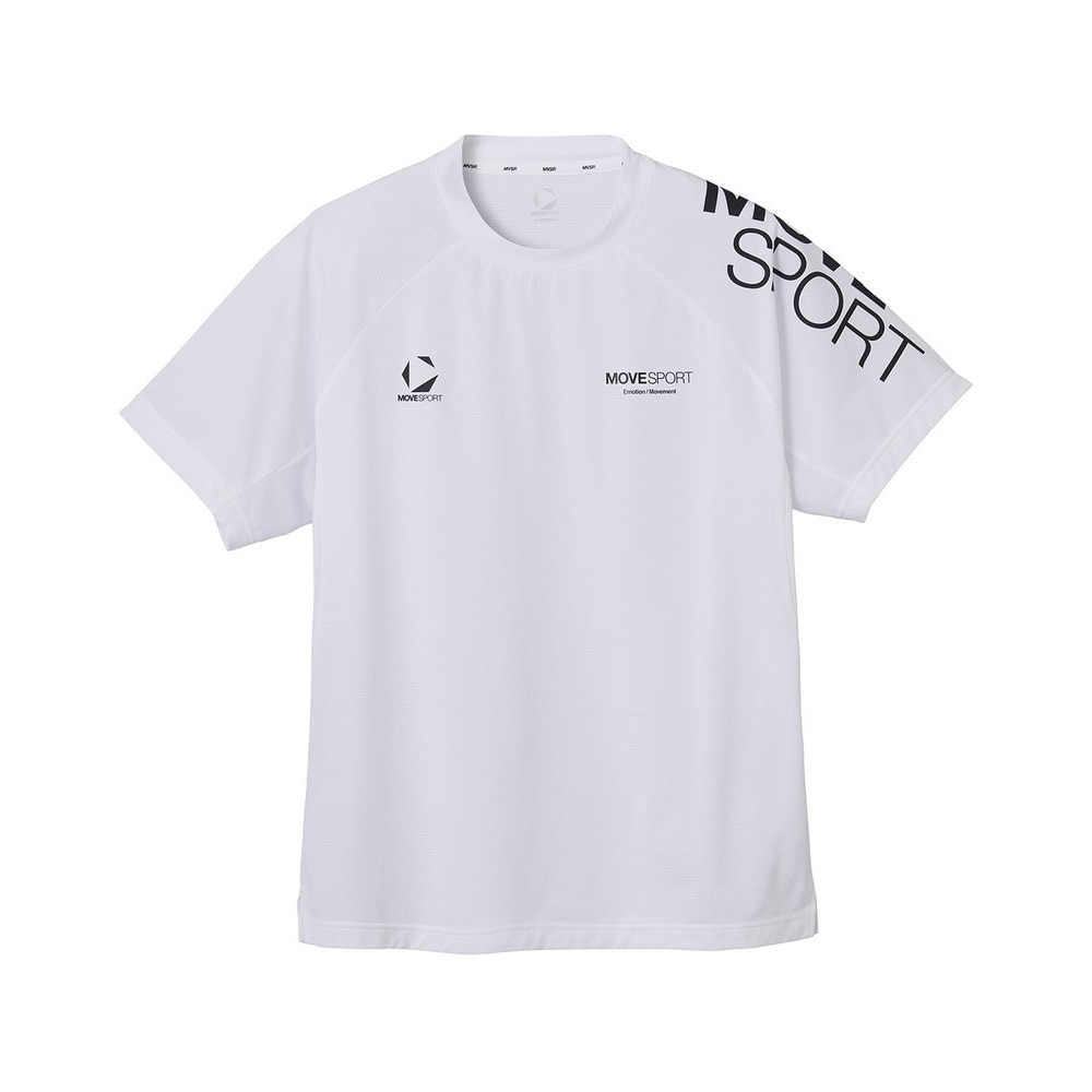 デサント（DESCENTE）（メンズ）S.F.TECH ピンメッシュ 半袖シャツ ST5SHT09M WH00