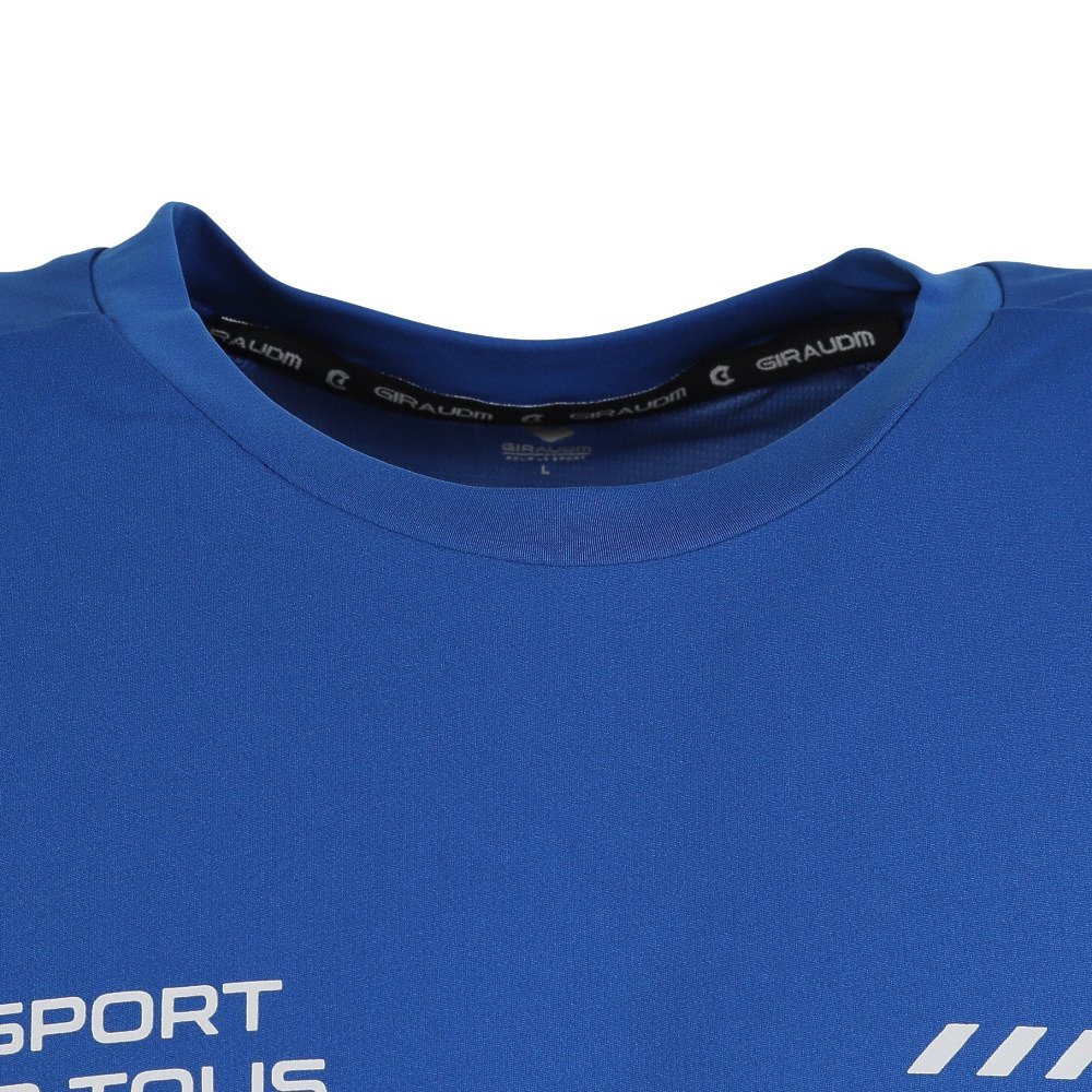 ジローム（GIRAUDM）（メンズ）接触冷感 ひんやりドライプラスクール シャインブロック UV AUTHENTIC 半袖Tシャツ CT6S0010-TR863-GRSD BLU