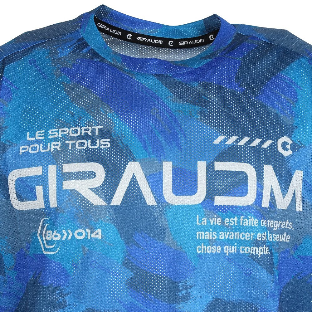 ジローム（GIRAUDM）（メンズ）吸汗速乾 ドライプラス スループラス AUTHENTIC GRT 半袖Tシャツ CT6S0040-TR863-GRES BLU