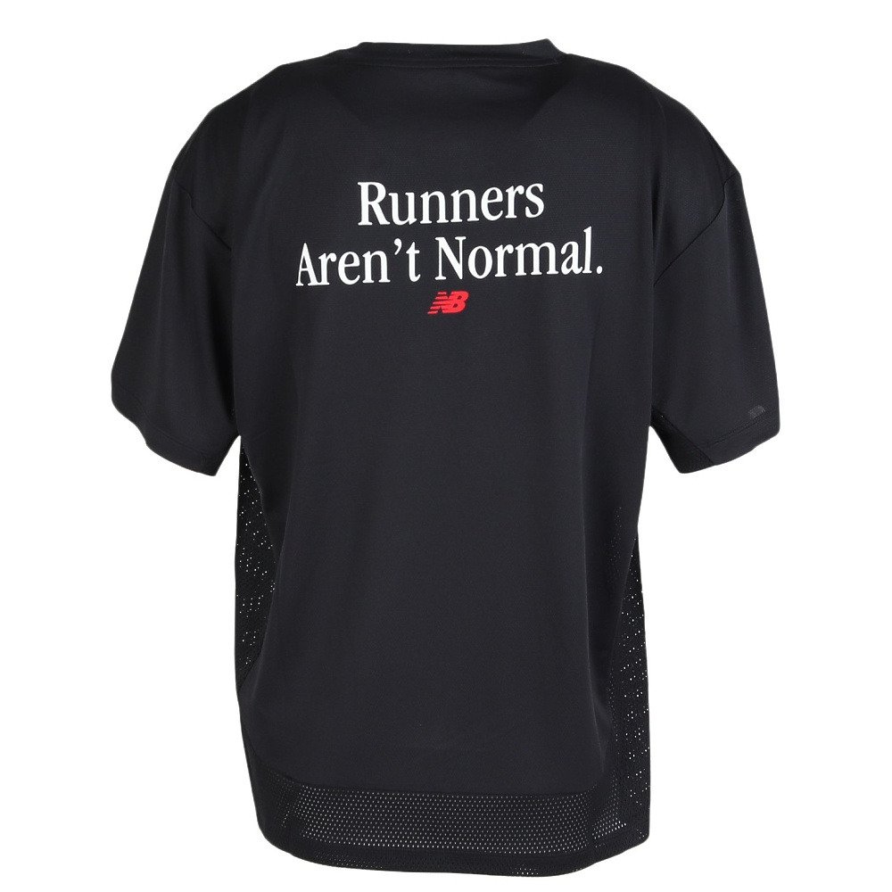 New Balance 黒 シャツ サイズ6 美品 ニューバランス（new balance）（メンズ）RUNNERS 半袖Tシャツ