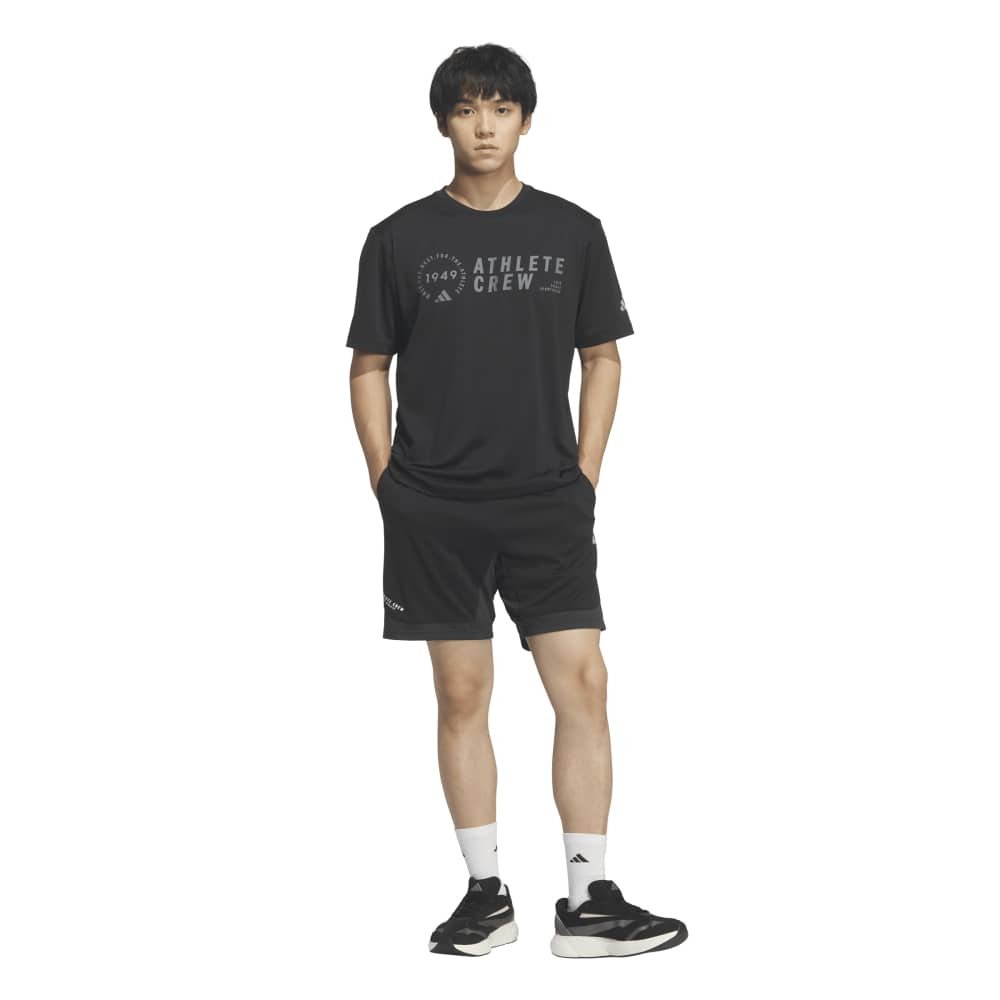 アディダス（adidas）（メンズ）アダプテーション レギュラーフィット カラット ベーシック 半袖Tシャツ HL300-KF1312
